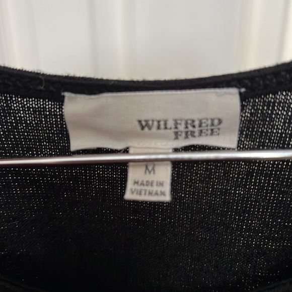 Wilfred Free Black Flowy Ornella Side Slit Tank Top Women’s Size M - Picture 8 of 8